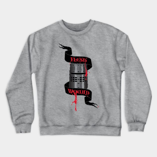 Flesh Wound Crewneck Sweatshirt by d4n13ldesigns